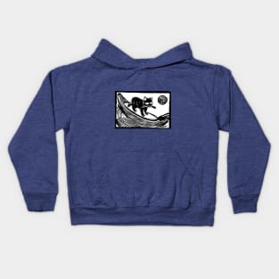 Surfer cat II Kids Hoodie